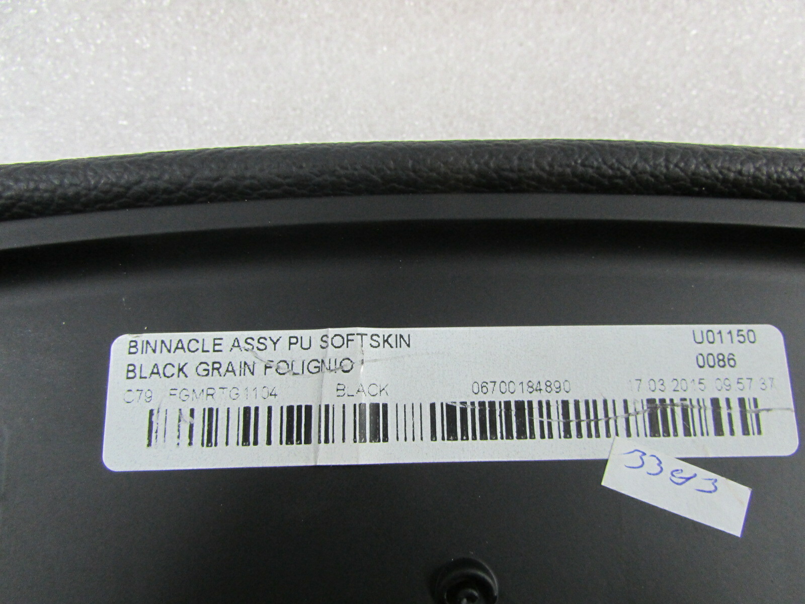 Maserati Ghibli, Speedometer Pod Trim Panel, Black, Used, P/N 670018489