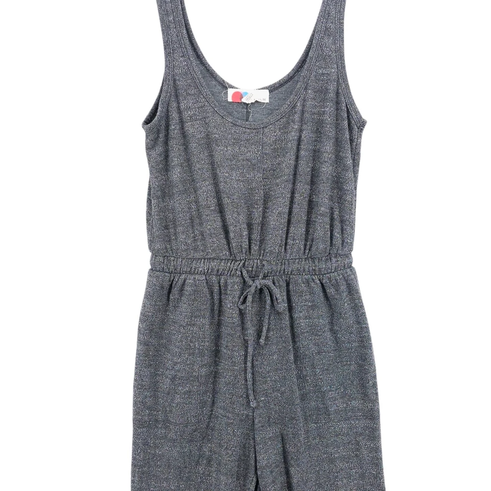 Mameluco bicostero Free People Beach gris jaspeado sin mangas con cordón talla XS Foto 2 de 4