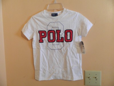 Get Rabate NWT Ralph Lauren boys short sleeve white tshirt with POLO in red size 6 Get Rabate NWT Ralph Lauren boys short sleeve white tshirt with POLO in red size 6