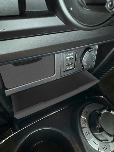 Minimalistic 5th Gen (2014-2024) Toyota 4Runner Cubby Drawers in Black - Picture 2 of 3