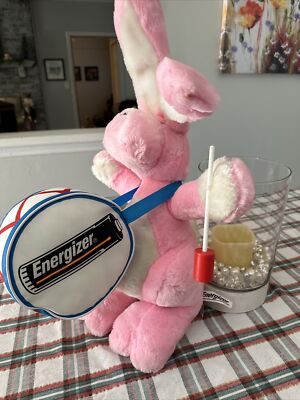 Vintage Energizer Bunny Store Display Plüschtier Stofftier in Box 24 Zoll groß.