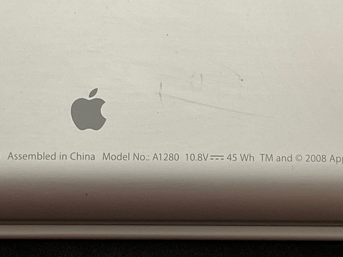 Apple A1280 Macbook Battery Aluminum Unibody 10.8V 45W - UNTESTED - Picture 2 of 4