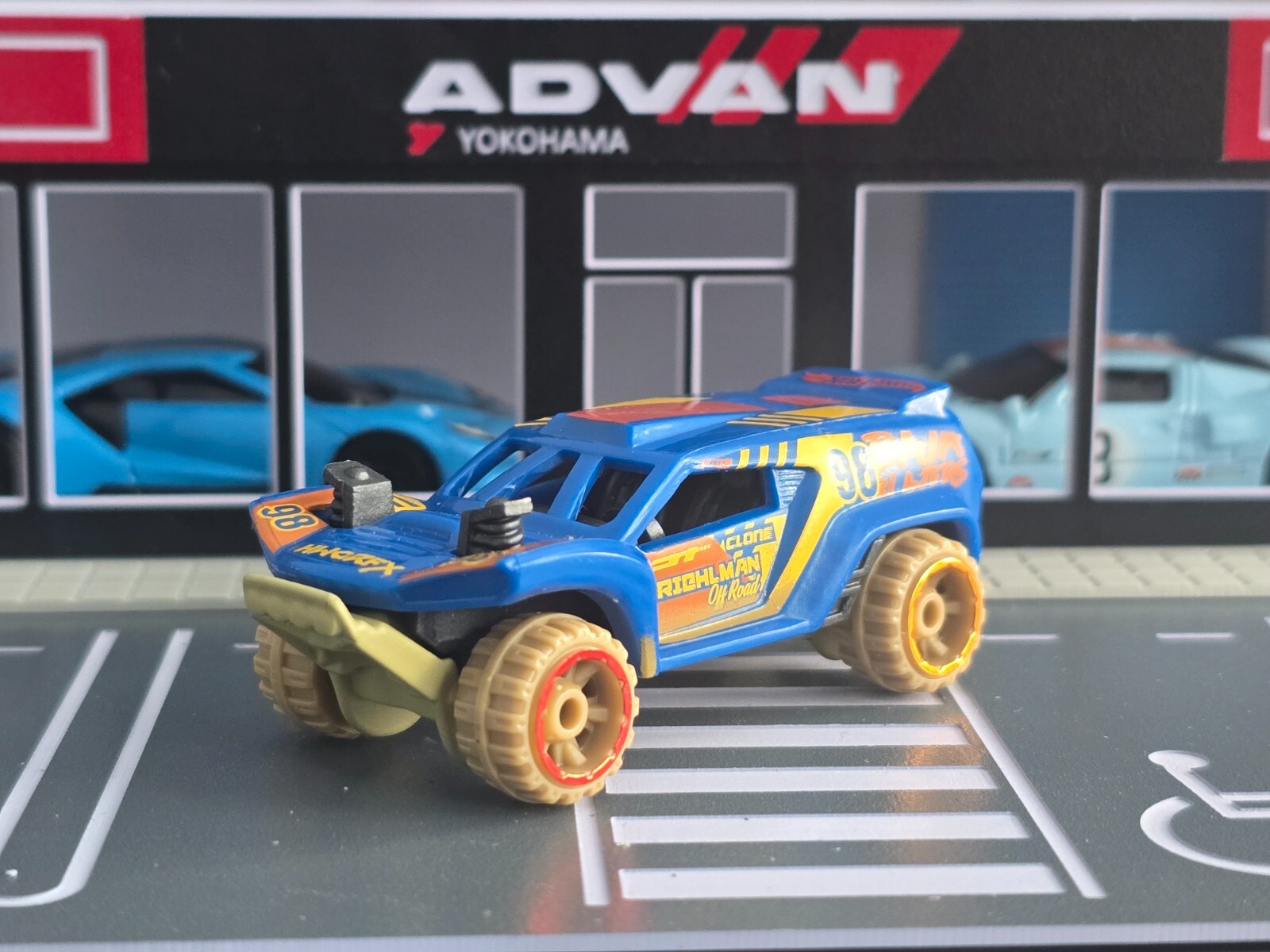 💎 Hot Wheels 2023 Factory Set Baja Blazers #182 Dune Crusher Blue w/ OR6SPs