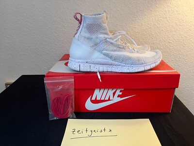 Nike Free Flyknit Mercurial Superfly Triple White Gr. 44,5 US 10.5   Sehr guter