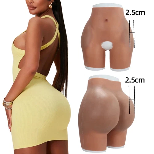 Silicone Butt Hip Enhancement Women Pants Artificial Hip Shaper Padded Cosplay - Picture 2 of 29