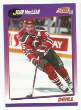 JOHN MACLEAN 1991-92 SCORE CARD NM-MT CONDITION