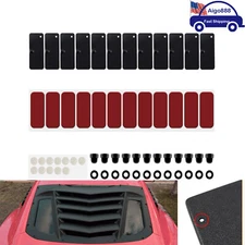 Rear Window Louvers Hardware Kit for Ford, Mustang, Dodge, Challenger, Camaro