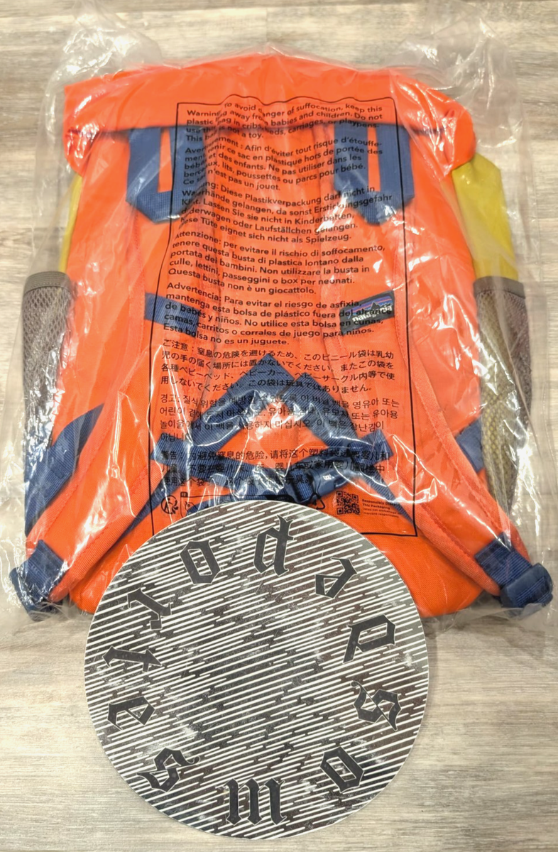 NWT Patagonia Orange Peel Refugito Kids Youth Daypack Backpack 12L