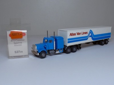 Wiking H0 52729 40ft- Container Sattelzug Peterbilt Truck LKW Modell 1:87 in OVP