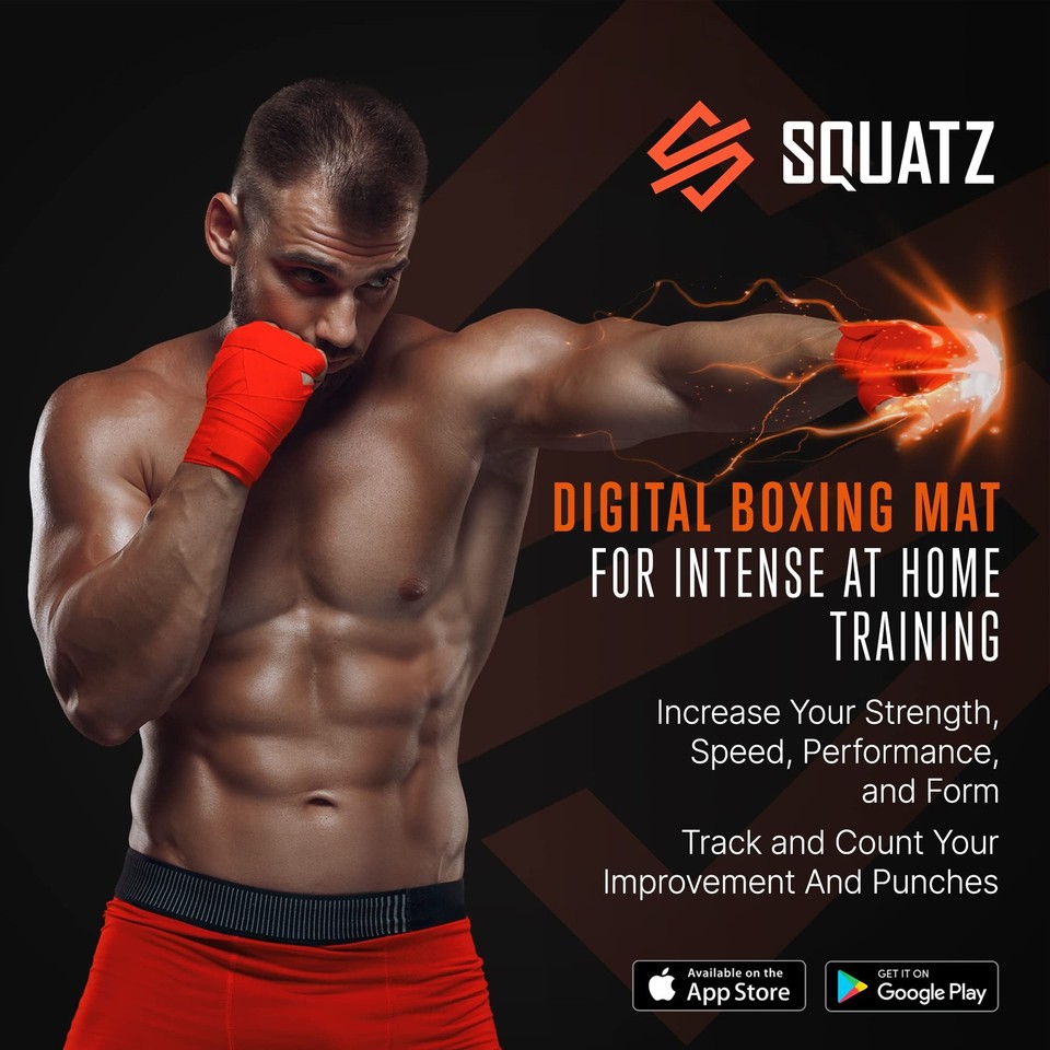 Portable Boxing Mat with Digital Counter – Wall-Mounted Punching Pad ...