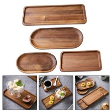 Earthy Wood Dinner Plates and Appetizer Boards Perfect for Family Gatherings