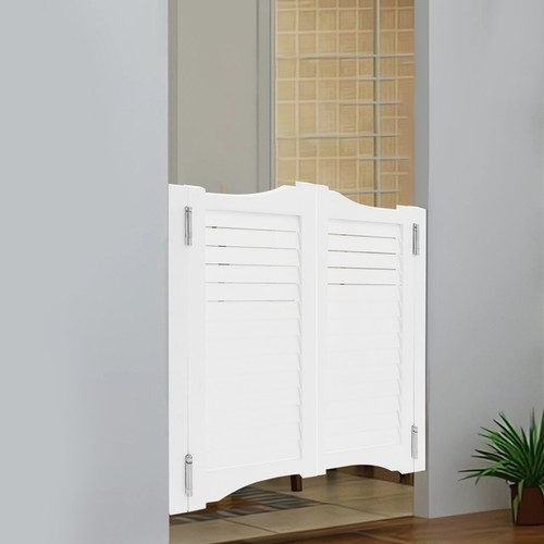 Swinging Doors Cafe Doors, Pine Wood Swing Door with Metal Hinges, Bar Saloon US