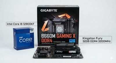 Gaming Bundle: Intel Core i9-12900KF + Gigabyte B660M Gaming X DDR4 + 32GB Kings