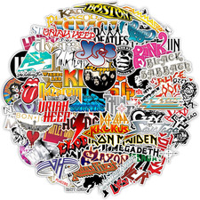 Large Classic Rock Stickers, 50S 60S 70S Rock Stickers, Band Decals, Guitar