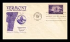 DR JIM STAMPS US COVER VERMONT STATEHOOD 150TH ANNIVERSARY FDC GRIMSLAND