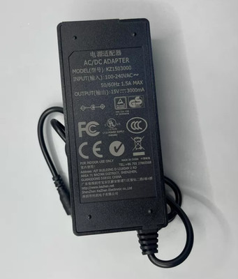 KZ1503000 5.5*2.5mm 15V 3000mA Power Supply Adapter Charger