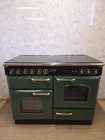 ALL ELECTRIC RANGEMASTER CLASSIC 110CM RANGE COOKER IN GREEN /  BRASS. Ref-ED306