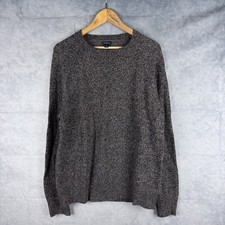 J Crew Sweater Mens Medium Lambswool Blend Crewneck Pullover Gray Marled