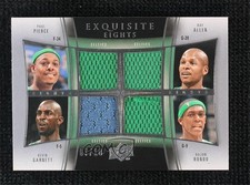 2009 Exquisite Collection Eights 7/10 Rajon Rondo Ray Allen Rasheed Wallace 2b6