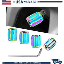 Locking Tire Valve Stem Caps 4 Pcs Anti-theft Rubber Seal Universal Car Suv Tr Locking Tire Valve Stem Caps 4 Pcs Anti-theft Rubber Seal Universal Car Suv Tr