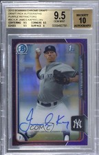 2015 Bowman Draft Chrome Pick Purple Refractor James Kaprielian BGS 9.5 Auto 1og