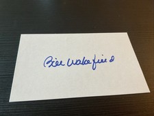 Bill Wakefield Signed 3X5 Index Card (Mets) (1964 Debut)