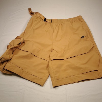 Nike Tech Pack Men's XL Brown Cargo Shorts DM5592 Climbing with Chalk Bag