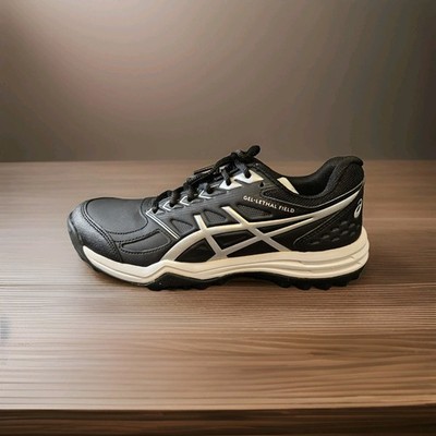 ASICS Women's Gel-Lethal Field Shoes 8 Black/Pure Silver
