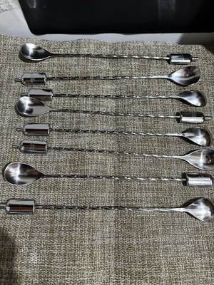 BULLEIT BOURBON Cocktail Stirrer Spoon RARE Set 2