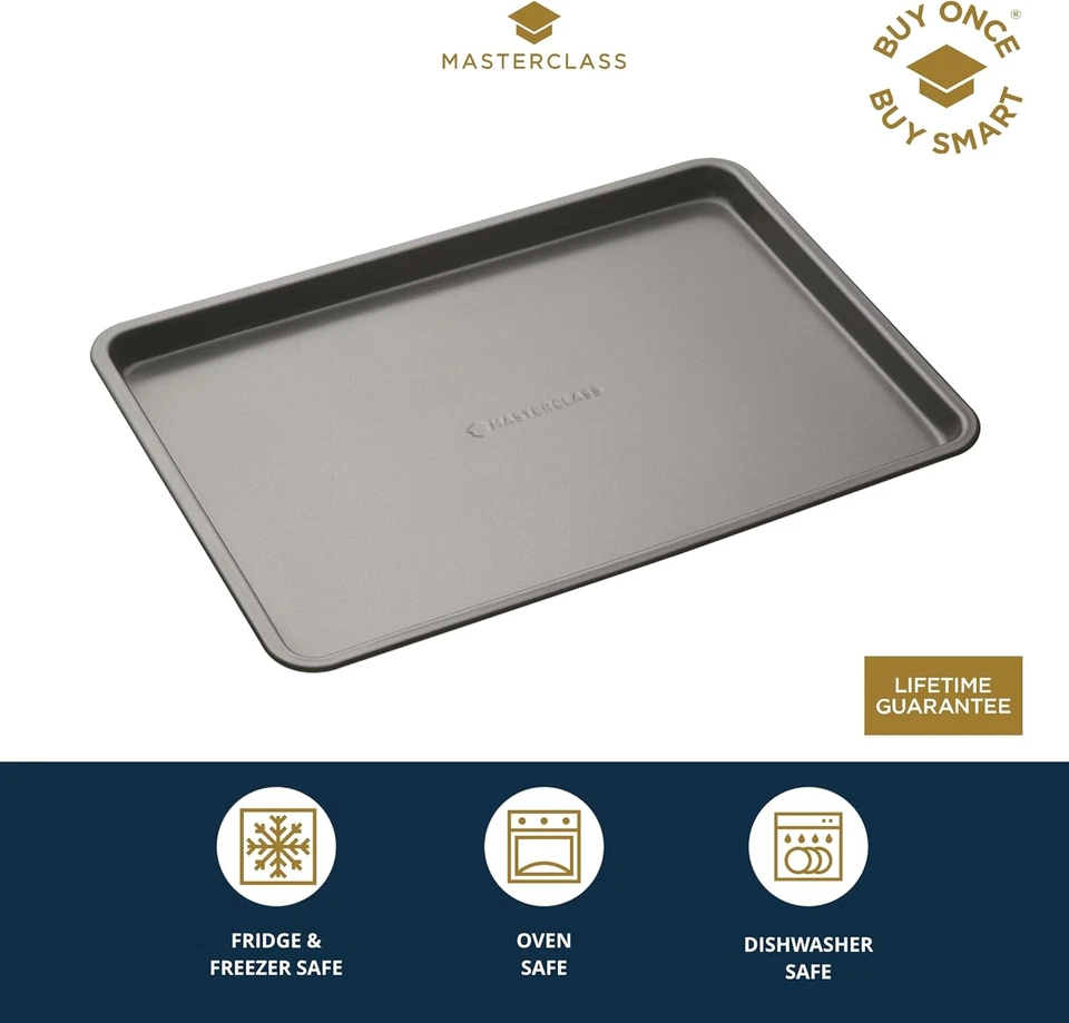 Masterclass Teglia, Teglia Da Forno Antiaderente per Cuocere E Arrostire 35X25X2 - Immagine 3 di 4
