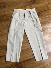 Vintage Polo Ralph Lauren Andrew Chino Pant Men 36x29 Actual 36x28 Beige