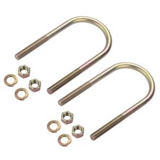 Trailer U Bolt Kits for 3" Round Trailer Axle,Spring U-Bolt Kit,1/" Round 2