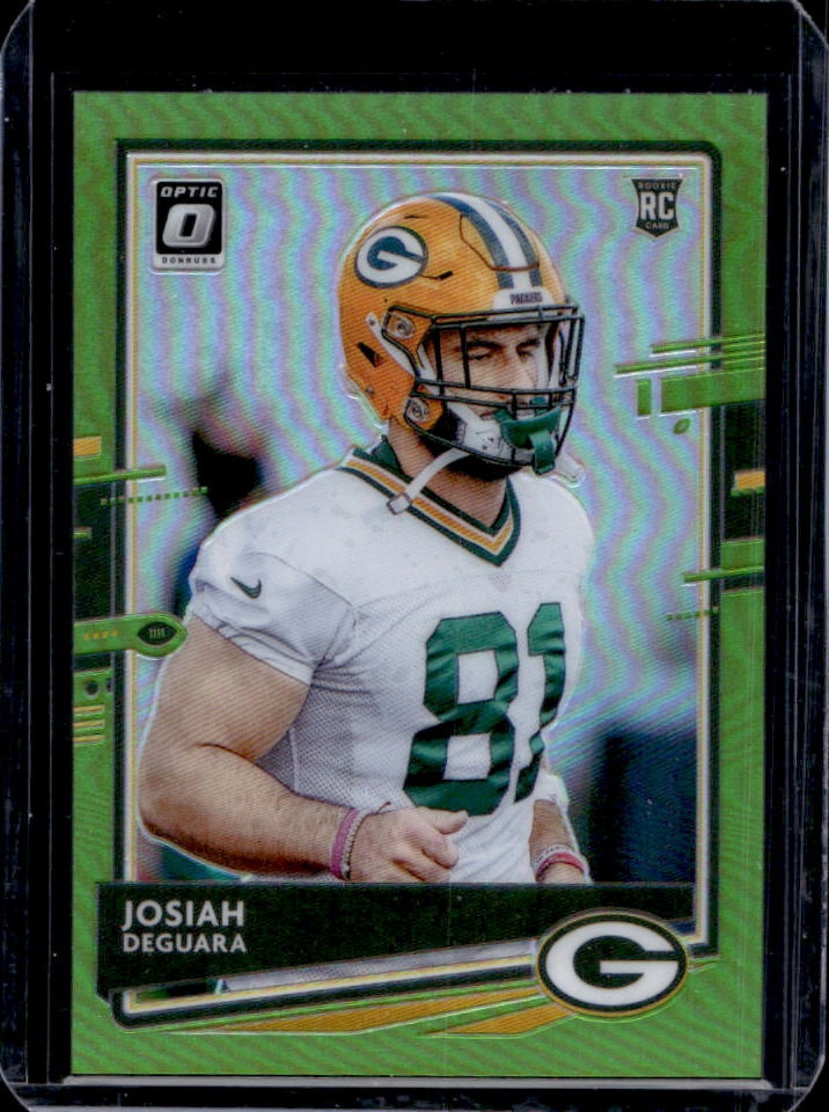 Josiah Deguara Panini Donruss Optic #142 Lime Green