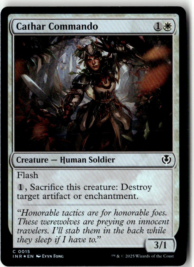 Foil Cathar Commando NM Innistrad Remastered Magic the Gathering 15