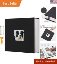Photo Album Self Adhesive 13x12.6 for 600 Photos Linen Scrapbook 120 Pages