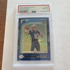 2024 Panini Donruss Optic Rated Rookie Drake Maye #229 Blue Scope PSA 8 Patriots