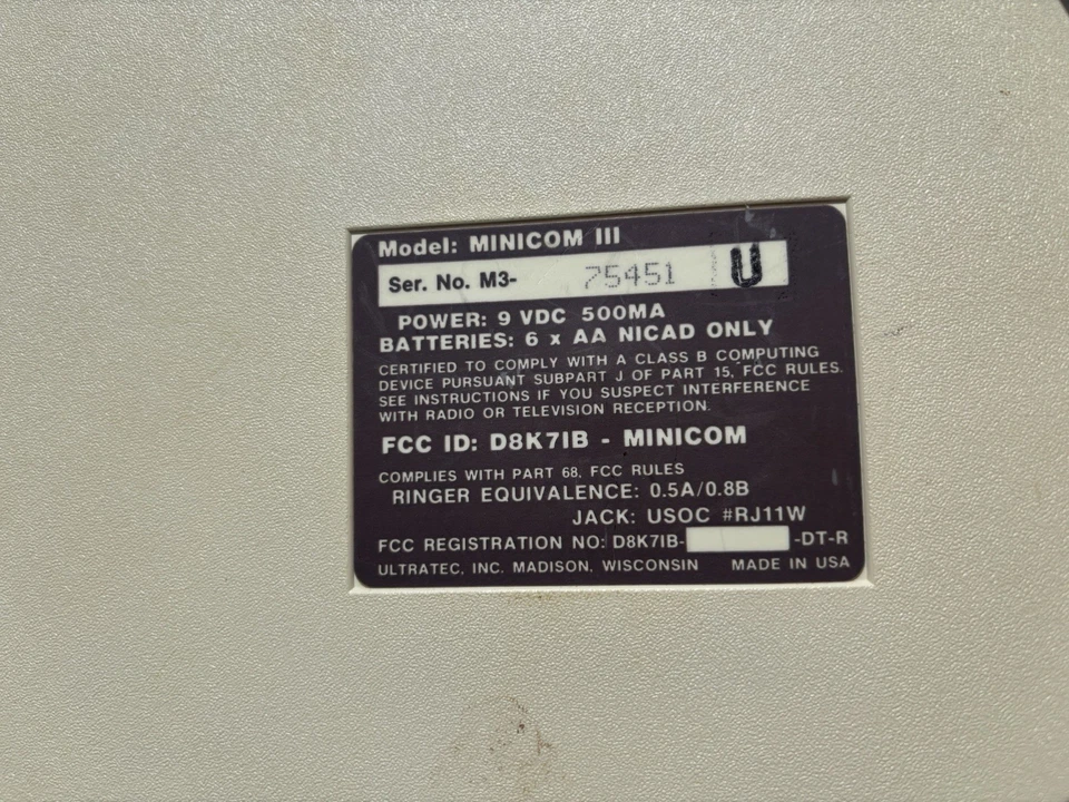 Impresora de texto a teléfono Ultratec Superprint 4425 E-Turbo Foto 3 de 3