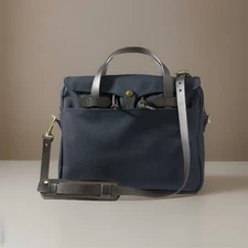 FILSON RUGGED TWILL ORIGINAL BRIEFCASE 11070256 NAVY NEW PADDED SHOULDER STRAP