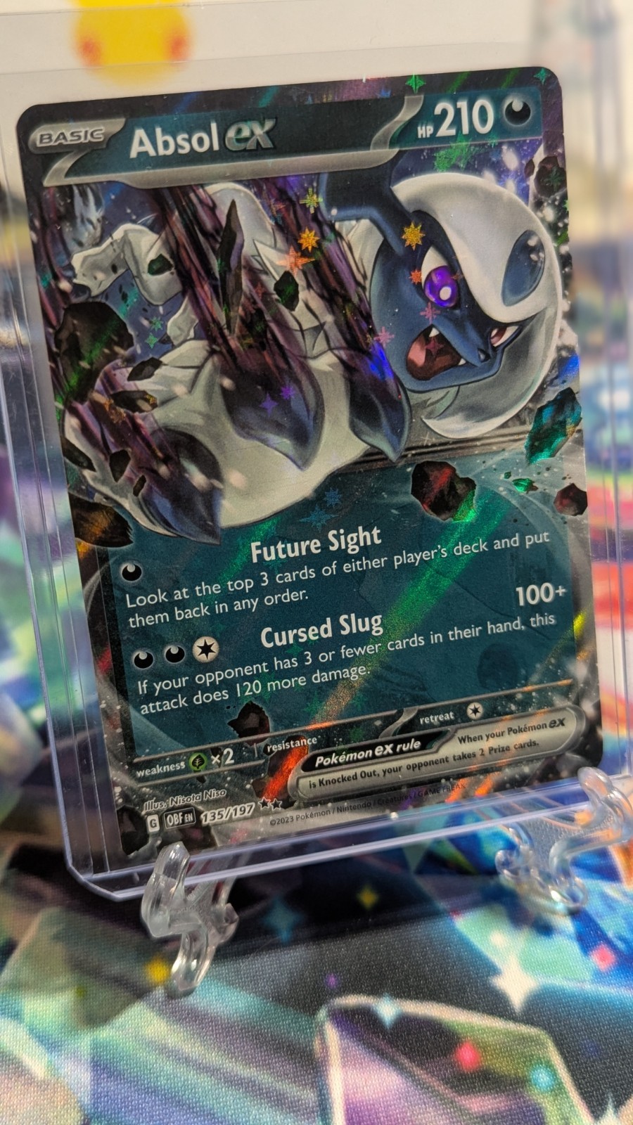 Pokemon Card Absol EX 135/197 Obsidian Flames NM