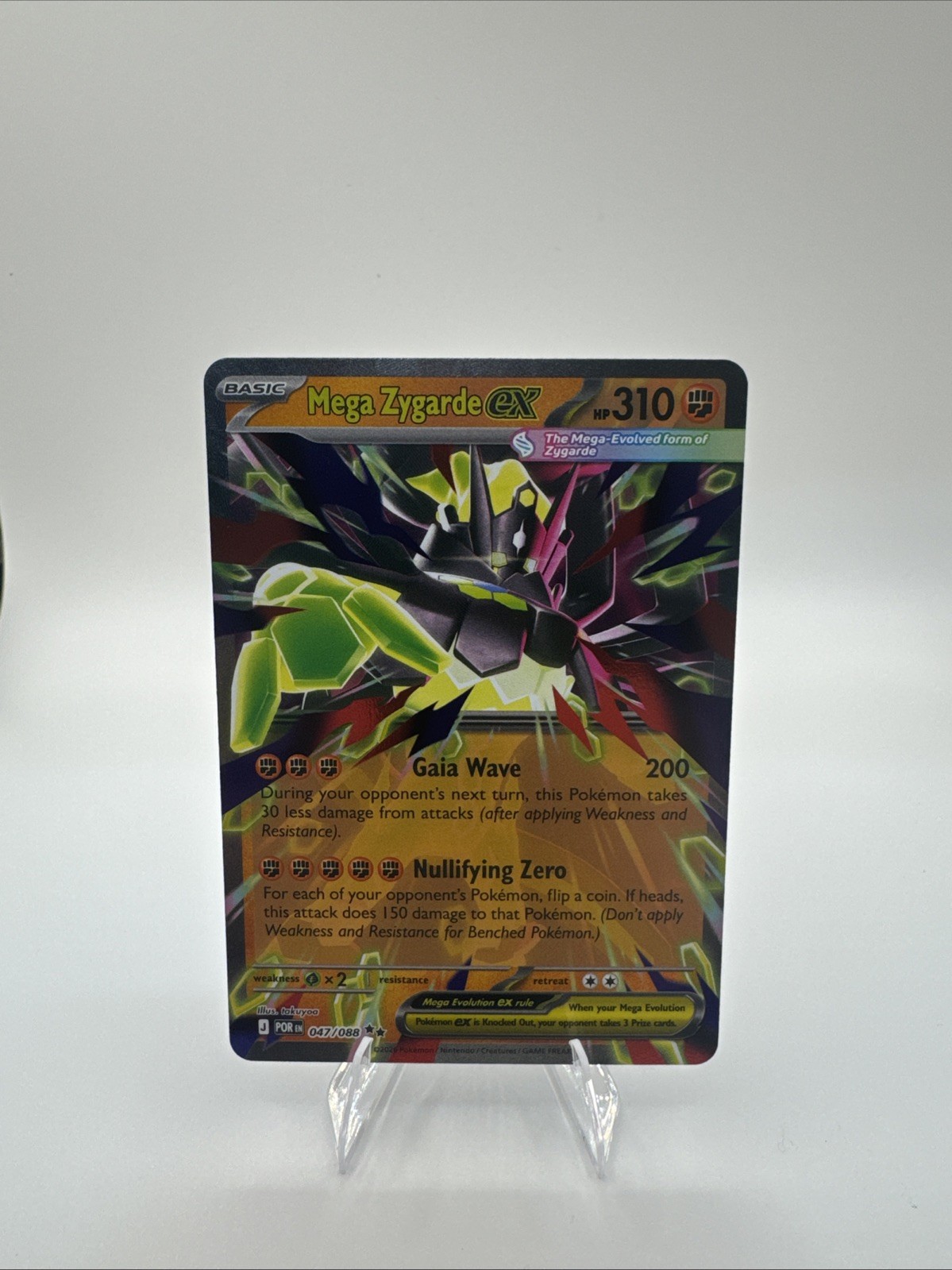 Pokémon TCG Mega Zygarde ex 047/088 Me03: Perfect Order Holo - Perfect Card 🔥🔥