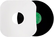 12 Inches Vinyl Record Inner Paper Sleeves - 100G Anti-Static White Kraft Paper