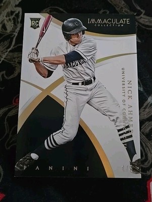 2015 Immaculate Multi Sport Nick Ahmed rookie parallel  1/5 UCONN