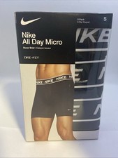 Nike Men's All Day Micro Boxer Brief Underwear 3-Pack Size S..