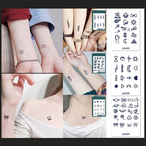 Temporary Tattoos Lovely Fake Small Cute Realistic Body Art Stickers - Picture 5 of 16