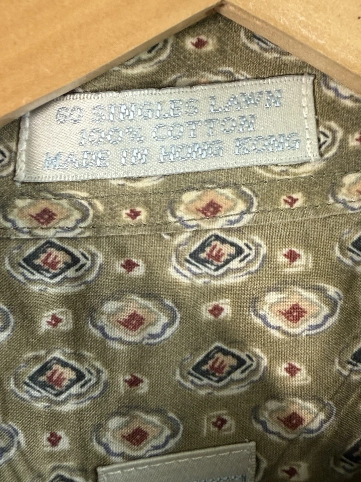 Vintage  Burma Bibas 60 Singles Lawn Hawaiian Shirt Men's Large - Image 2 of 4