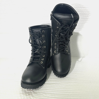 XElement Black Leather Harness Motorcycle Logger Boots Women's Size 9 Style 2446