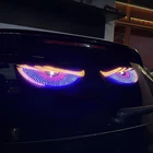 2Pcs 23"Truck Windshield Cars Devil Eyes Light USB Devil Eye Lamp LED Screen