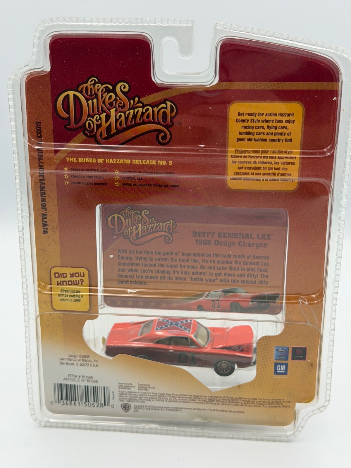 Johnny Lightning Dukes of Hazzard R5 Dirty General Lee Dodge Charger, 1:64, NIB thumbnail 12