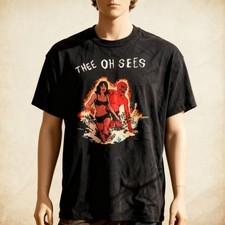 Thee Oh Sees Black Tour Gift Unisex Tee Adult Cotton Shirt All Size