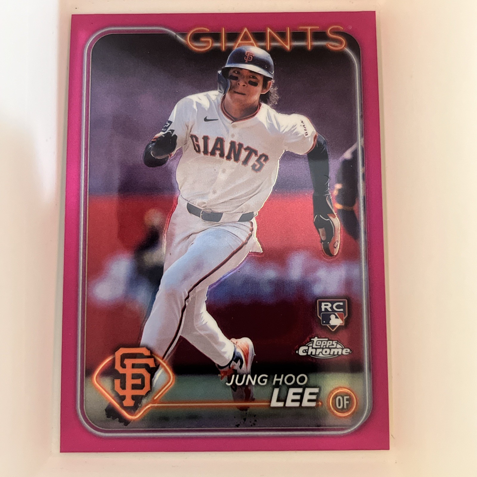 2024 Topps Chrome - Jung-Hoo Lee #201 Pink Refractor (RC)